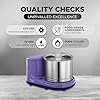 Preethi Wet Grinder|150W 2L Stainless Steel Table Top Wet Grinder|Ideal for Making South Indian Batter in Your Kitchen (Lavender)