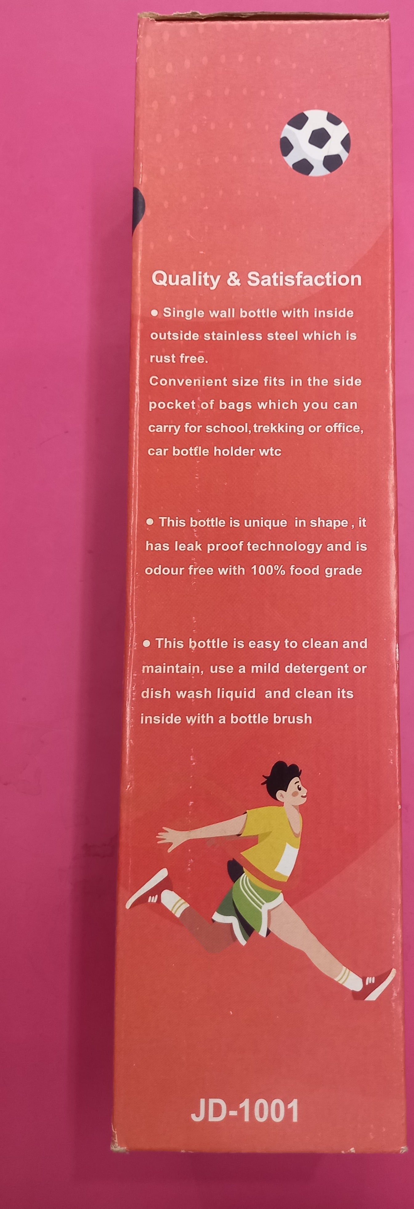 Stainless steel water bottle 1L