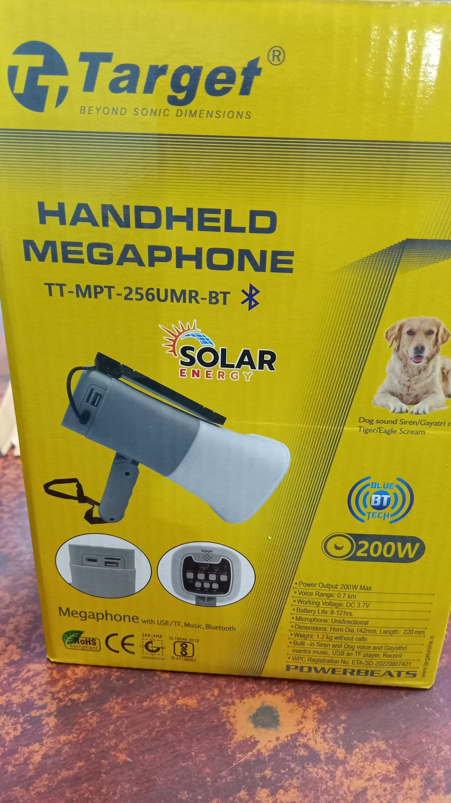 Target solar Mega phone