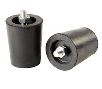 ubber L.P.G Gas Stove Legs with Inner Stainless Steel Nut - Bolt (Black) - Set of 4 Pieces