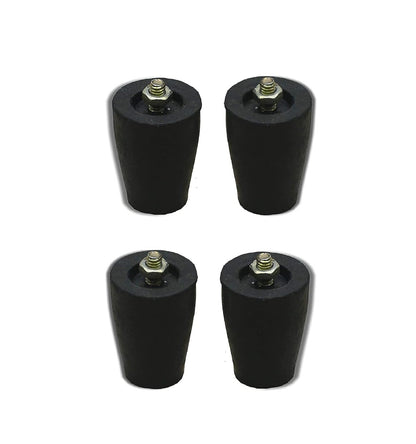 ubber L.P.G Gas Stove Legs with Inner Stainless Steel Nut - Bolt (Black) - Set of 4 Pieces