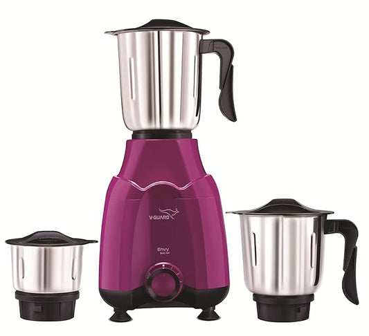 V-Guard ENVY 500 NX with VORTEX FLOW TECHNOLOGY|| RPM upto 20500|| 3 Years Motor Warranty|| Inverter compatibility || oil sintered Bronze Bush for Jars||