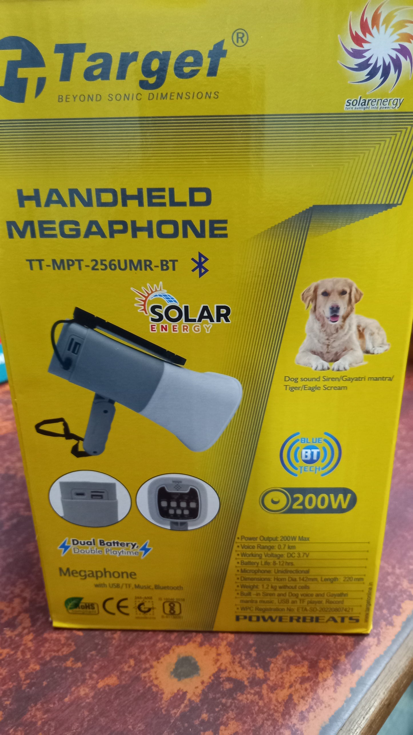 Target solar Mega phone